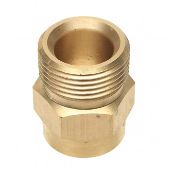 1pc Brass Washer Adaptor Mayitr Foam Lance Adapter Coupler 1/4 F - M22 for High Pressure Water Tools
