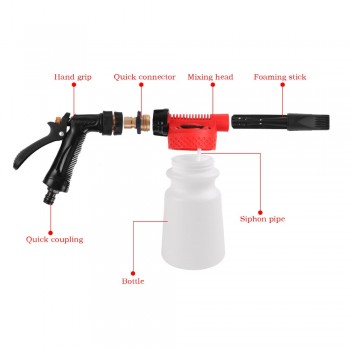 900ml Car Washing Foam Gun Car Cleaning Washing Snow Foamer Lance Car Water Soap Shampoo Sprayer Spray Foam for Car Motorcycle