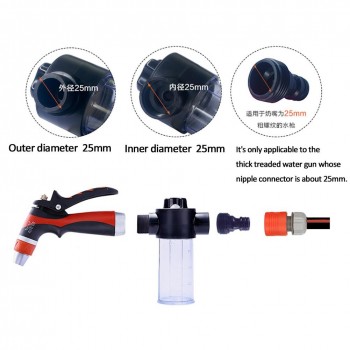 Household Multifunctional Water Gun Foamer Car Washing Water Foam Gun 100ml High Pressure Snow Foam Bottle Lance