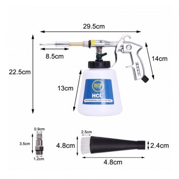 High Pressure Tornado Water Cleaning Gun Car Washer Professional Foam Gun Pistolet Tornador Auto Interior Cleaning Machine