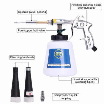 Tornado Car Cleaning Gun EU JP US High Pressure Cleaning Tool Automobiles Deep Dry Clean Washer For Cars Tornado Clean Tool