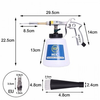 Tornado Car Cleaning Gun EU JP US High Pressure Cleaning Tool Automobiles Deep Dry Clean Washer For Cars Tornado Clean Tool
