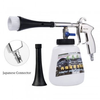 Car Wash Cleaning Gun for Tornador High Pressure Interior Deep Cleaning Gun For Cockpit Care With Brush Air Operated