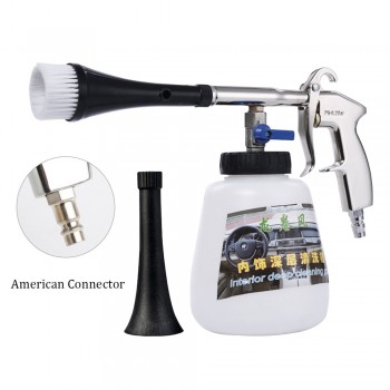 Car Wash Cleaning Gun for Tornador High Pressure Interior Deep Cleaning Gun For Cockpit Care With Brush Air Operated