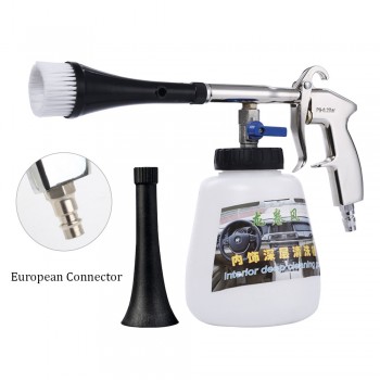 Car Wash Cleaning Gun for Tornador High Pressure Interior Deep Cleaning Gun For Cockpit Care With Brush Air Operated