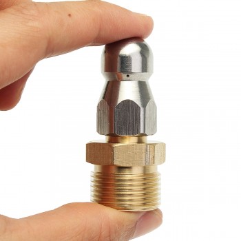 M22 F14 1 Front 3 Rear High Pressure Washer Drain Cleaning Pipe Dredge Nozzle