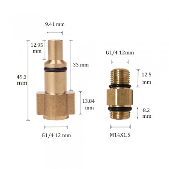 High Pressure Snow Foam Lance Adapter for Lavor,For Foam Generator,Foam Nozzle,Foam Gun,Car Washer
