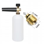 High Quality Snow Foam Lance with M22 Male Thread Adapter Connection For Himore And Others Soap Foamer Pure Copper