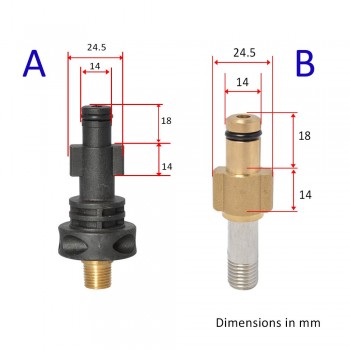Adapter for Foam Nozzle/ Foam Generator/ Foam Gun/ High Pressure Soap Foamer for Elitech High Pressure Washer