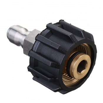 High Pressure Washer Foam Lance Male Adapter Connect 14mm M22 X 1/4