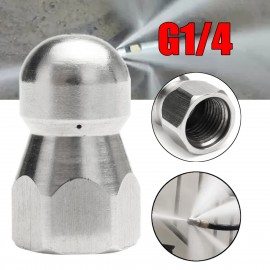 G1/4 1 Front 3 Rear High Pressure Wash Drain Nozzle Pipe Dredge Cleaning Nozzle