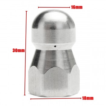 G1/4 1 Front 3 Rear High Pressure Wash Drain Nozzle Pipe Dredge Cleaning Nozzle