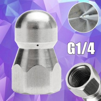 G1/4 1 Front 3 Rear High Pressure Wash Drain Nozzle Pipe Dredge Cleaning Nozzle