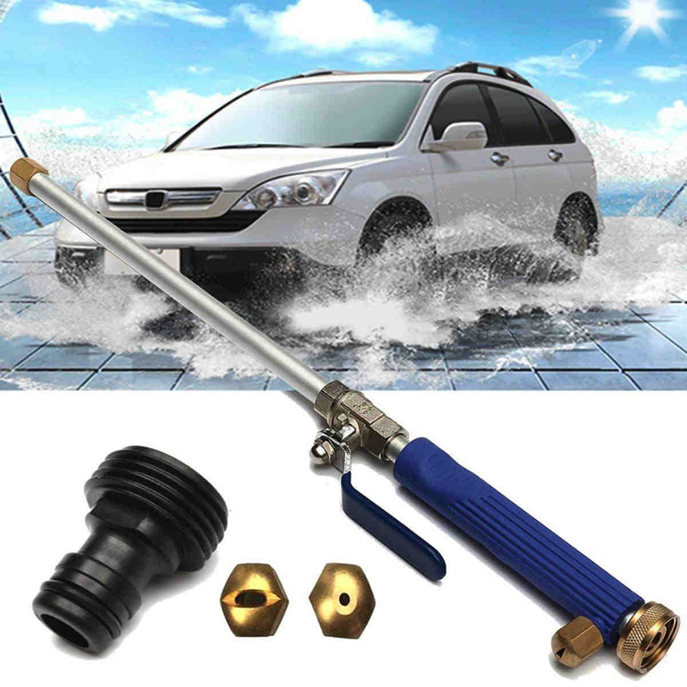 Alloy Wash Tube Hose Car High Pressure Power Water Jet Washer Spray Nozzle Gun with 2 Spray Tips Cleaner Watering Lawn Garden