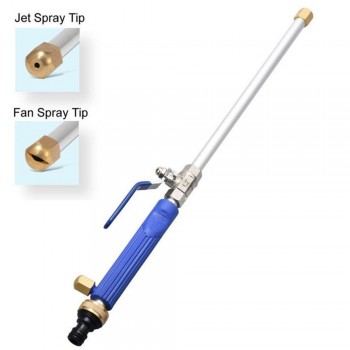 Alloy Wash Tube Hose Car High Pressure Power Water Jet Washer Spray Nozzle Gun with 2 Spray Tips Cleaner Watering Lawn Garden