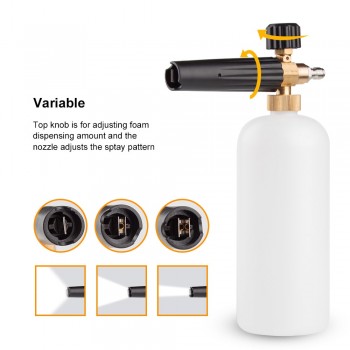 Car Snow Foam Lance For Karcher K Series Soap Foamer 1L Adjustable Cleaning Nozzle Professional Generator Car Washer Accessories