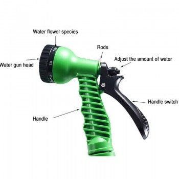 150FT Garden Hose Expandable Magic Watering Hoses Garden Water Pipe With Spray Gun Drip Irrigation Weapons Mangueira