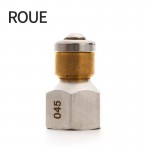 ROUE High Quality High Pressure Washer Accessory BSP 1/4 Inlet 3 Nozzle Hose Metal Nozzle Rotating Sewer Nozzle