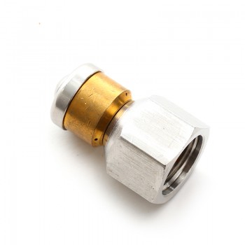 ROUE High Quality High Pressure Washer Accessory BSP 1/4 Inlet 3 Nozzle Hose Metal Nozzle Rotating Sewer Nozzle