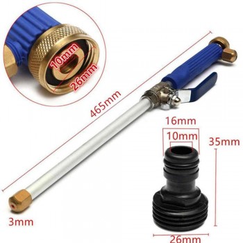 Alloy Wash Tube Hose Car High Pressure Power Water Jet Washer Spray Nozzle Gun with 2 Spray Tips Cleaner Watering Lawn Garden