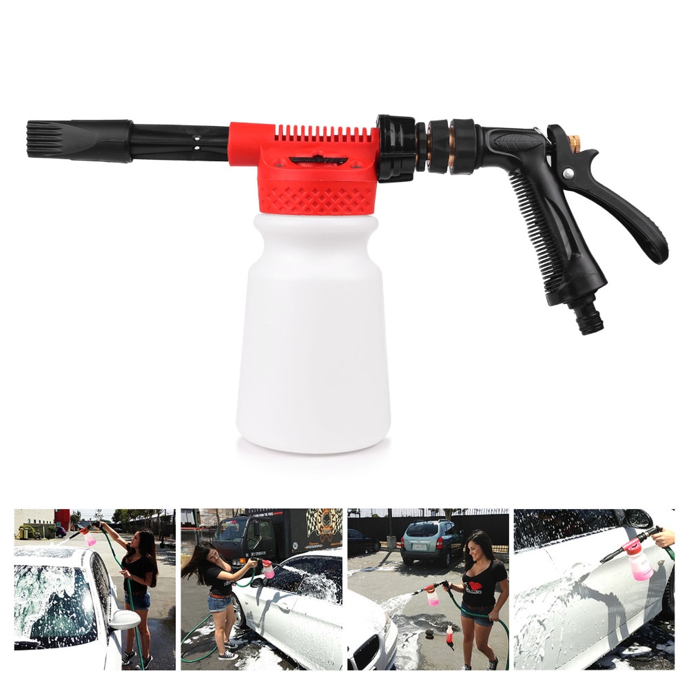 900ml Car Washing Foam Gun Car Cleaning Washing Snow Foamer Lance Car Water Soap Shampoo Sprayer Spray Foam for Car Motorcycle
