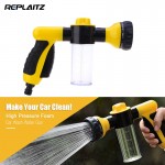 Adjustable Car Water Gun Snow Foam Lance High Pressure Car Garden Wash Eight Spray Settings Spray Patterns Car Washer Gun