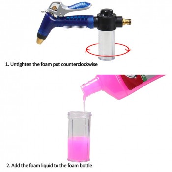 Multifunctional Car Washing Water Gun 100ml Snow Foam Bottle Lance Household