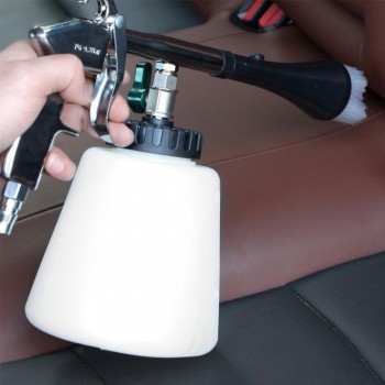 Car Washer Cleaning Gun  High Pressure Interior Deep Cleaning Gun For Cockpit Care With Brush Air Operated American Connector