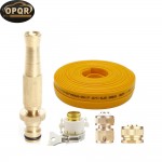OPQR Ultimate Solid Brass Heavy Duty Adjustable Twist Hose Nozzle and Bonus Jet Sweeper Nozzle