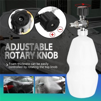 1L 1000ml 1/4inch Car Washing Foam Pot Auto Cleaning Washing Snow Foamer Lance Adjustable Water for Gun High Pressure Washer