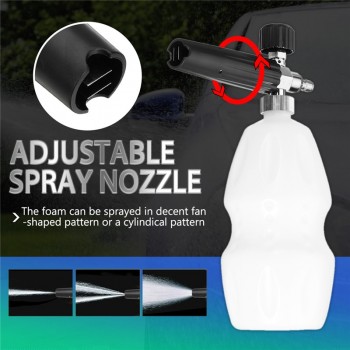 1L 1000ml 1/4inch Car Washing Foam Pot Auto Cleaning Washing Snow Foamer Lance Adjustable Water for Gun High Pressure Washer