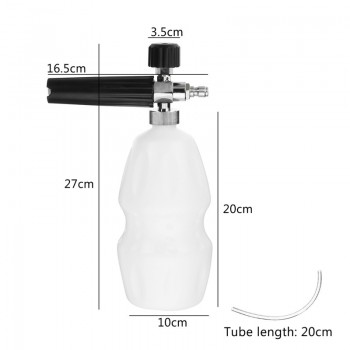 1L 1000ml 1/4inch Car Washing Foam Pot Auto Cleaning Washing Snow Foamer Lance Adjustable Water for Gun High Pressure Washer
