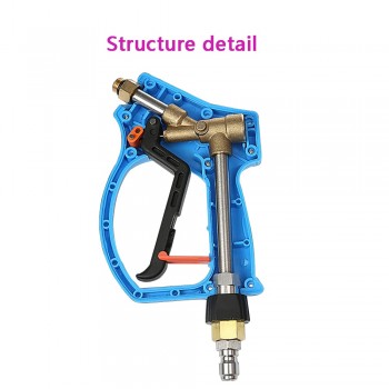 High Pressure Car Wash Spray Nozzle Gun with 3/8 Quick Connector Nozzle Spray Jet Replacement Water Spray Gun