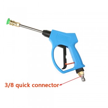 High Pressure Car Wash Spray Nozzle Gun with 3/8 Quick Connector Nozzle Spray Jet Replacement Water Spray Gun