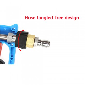 High Pressure Car Wash Spray Nozzle Gun with 3/8 Quick Connector Nozzle Spray Jet Replacement Water Spray Gun