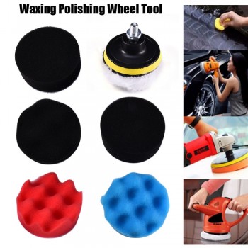 7pcs 8CM Polishing Buffing Pad Kit for Auto Car Polishing Wheel Kit Buffer With Drill Adapter Car Removes Scratches