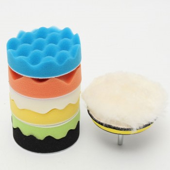 Car Polisher Buffering 4 9PCS High Gross 100mm Polishing Buffing Pad 4 Inch Kit
