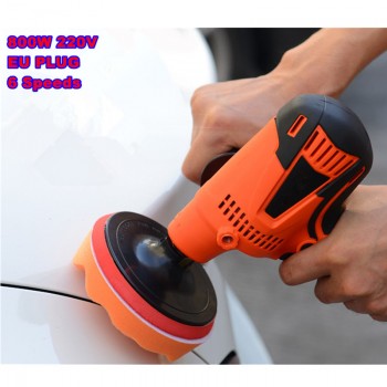 6 Speeds 800W Car Paint Polishing Machine 220V Auto Paint Polisher Care Tool 3500 RPM M14 For Waxing Coating And Cleaning