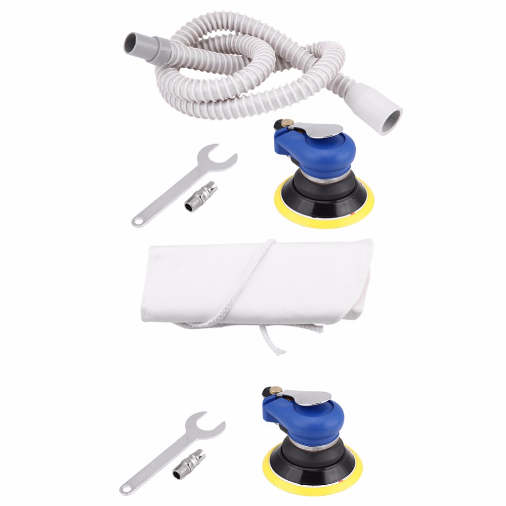5 inch/6 inch 9000RPM 150PSI Round Air Palm Random Orbital Sander Pneumatic Polisher Hand Sanding Tool Car sanding machine