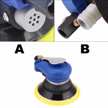 5 inch/6 inch 9000RPM 150PSI Round Air Palm Random Orbital Sander Pneumatic Polisher Hand Sanding Tool Car sanding machine