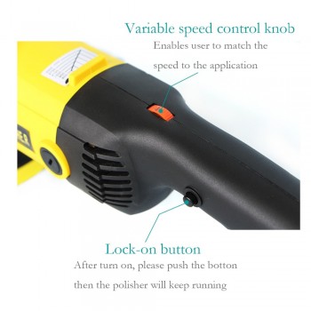 1200W Car Polisher Variable Speed 3000rpm 180mm Car Paint Care Tool Polishing Machine Sander 220V M14 Electric Floor Polisher