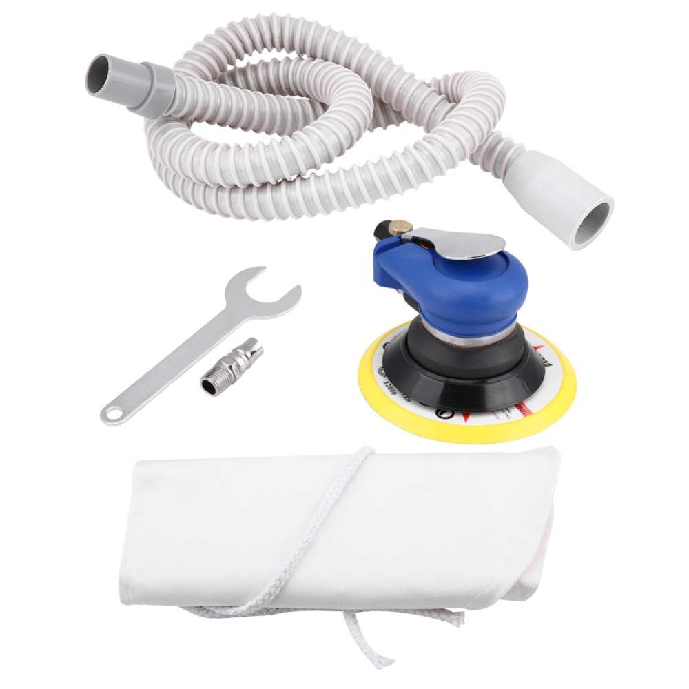 5 /6 inch Round Air Palm Random Orbital Sander 9000RPM Pneumatic Polisher Hand Sanding Tool Auto Accessories polishing machine