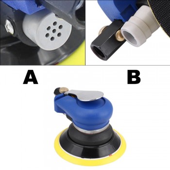 5 /6 inch Round Air Palm Random Orbital Sander 9000RPM Pneumatic Polisher Hand Sanding Tool Auto Accessories polishing machine