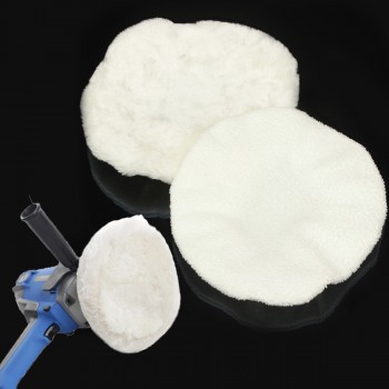 2 Pcs Waxing Polishing Bonnets Sponge Car Polisher Soft Clear White Cover Pad