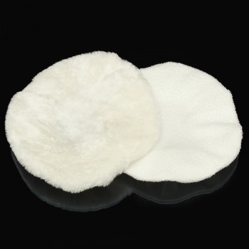 2 Pcs Waxing Polishing Bonnets Sponge Car Polisher Soft Clear White Cover Pad