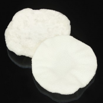 2 Pcs Waxing Polishing Bonnets Sponge Car Polisher Soft Clear White Cover Pad