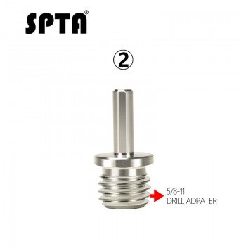 SPTA Drill Aapter Thread For Polishing pad amp; Hook Loop Backer Plate Backing Pad amp; Polisher 5/8 or M14 Thread 1Pc -- Select One