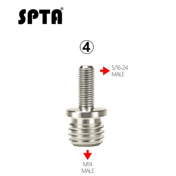 SPTA Drill Aapter Thread For Polishing pad amp; Hook Loop Backer Plate Backing Pad amp; Polisher 5/8 or M14 Thread 1Pc -- Select One