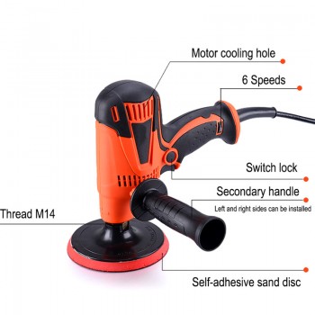 Car Polisher 800W 6 Speed 900-3500rpm Polishing Machine Sander Car Paint Care Tool 220v Electric Floor Polisher Waxing Machine