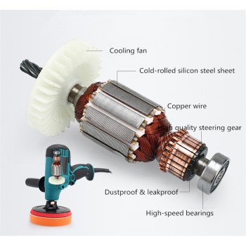 New Electric Polishing Machine Car Polisher Cleaner 220v 800w 6 Speed Change Free shipping